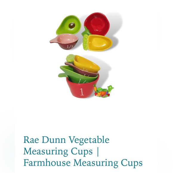 NWT Rae Dunn Farmhouse Measuring Cup Set Of 4 Ceramic - Picture 3 of 3